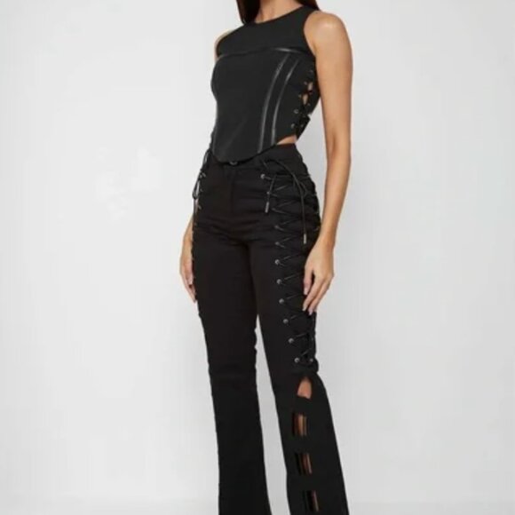 Maniere De voir Fit & Flare Trouser Silhouette sz US 2 - Picture 1 of 11
